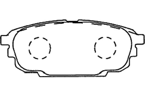 KAVO PARTS Комплект тормозных колодок, дисковый тормоз BP-4553